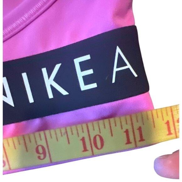 NIKE AIR INDY LOGO WOMEN DRI-FIT TRAINING BRA PINK SZ XS #CV7123-NWT - Picture 3 of 5